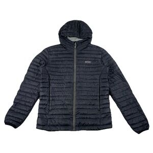 Stio Pinion Down Hooded Jacket Full Zip Black Men's Small